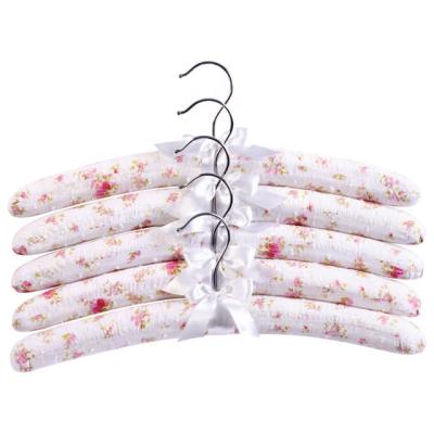 China Fashion Contemporary Hot Selling Colorful Cotton Padded Hangers for sale