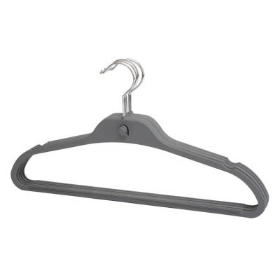 China Minimalist hot sale products clothes hanger space saving non-slip rubberized plastic hangers for sale