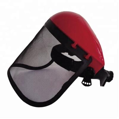 China Mesh Mesh Safety Face Shield with Mesh Visor for sale