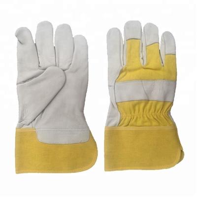 China Anti-impact Anti-impact Safety Leather Gloves for sale