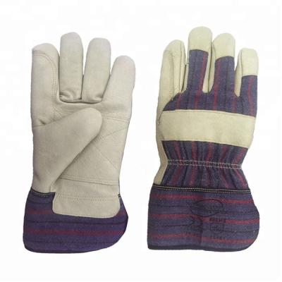 China Anti-impact Anti-impact Pig Grain Leather Palm Glove for sale