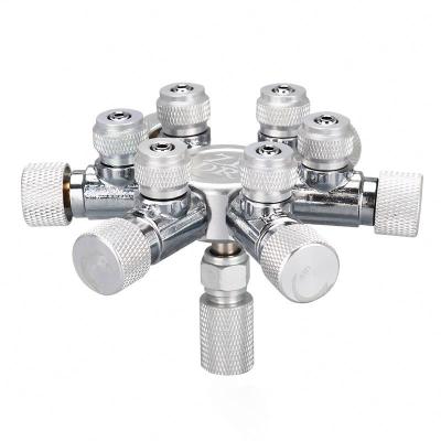 China Viable Multi Way Aquarium ZRDR Tank CO2 Splitter Tube Hose Line Control Valve for sale