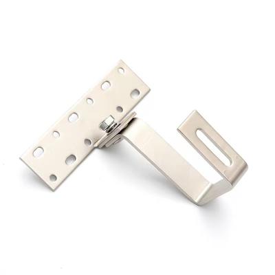 China Tile Roof Support Structure Stainless Steel Bracket Solar Roof Hook For Solar Panel System Solar Roof Hook for sale