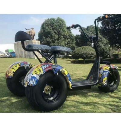 China Best Price Passenger Electric Scooter 1200W Citycoco / Three Fat Wheel Electric Tricycle Motorcycle for sale