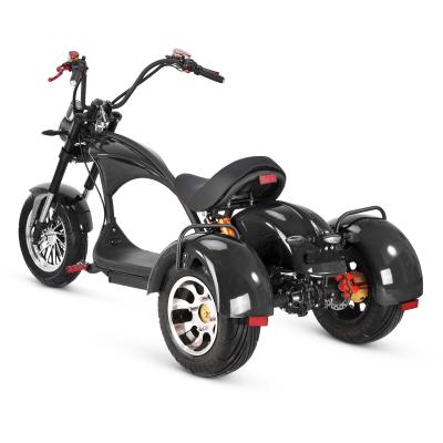 China CHOPPER Three wheels electric scooter 1500w/2000w big tire tricycle adult citycoco 3 wheels chopper style for sale