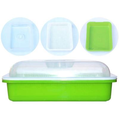 China Odorless and durable to use high quality pp Microgreen Tray Home Indoor Bean Planting durable and clean Microgreen plastic tray for sale