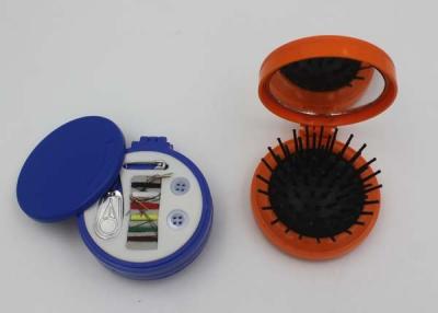 Chine ABS + caoutchouc en plastique ronds + mini brosse de cheveux en nylon de kit de couture/contrat avec le miroir à vendre