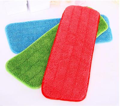 China Stocked Microfiber Dry Mop Replacement Head Refill Microfiber Flat Mop Pad For Spray Tell Flat Mops for sale