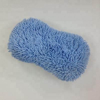 China New Chenille Vehicle Micro Fiber Sponge Micro Fiber Car Wash Sponge for sale