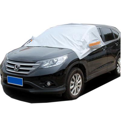 China PEVA Cotton Waterproof Car Window Glass Front Cover For Snow for sale