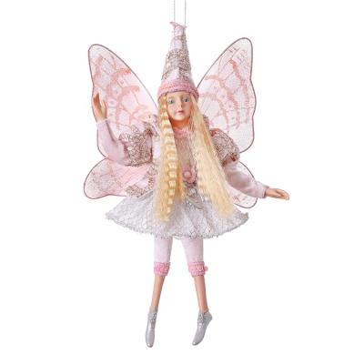 China Chirstmas Decor SOTE H-01 Pink Fairy Ornaments 32CM Christmas Decorations For Christmas Tree Plastic Fairy Figurine for sale