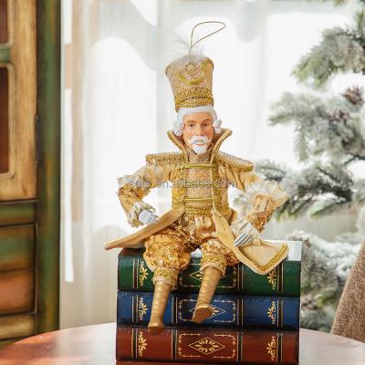 China King Old Christmas Sitting Toy Soldiers Christmas Decoration from fabric SOTE for sale