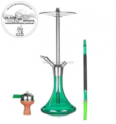 China Newest Style Stainless Steel Premium Stainless Steel Hookah Shisha With LED Light for sale