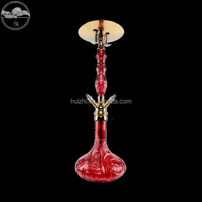 China Large Size Stainless Steel Hookah Glass Black KK SHISHA Hookah New Design for sale