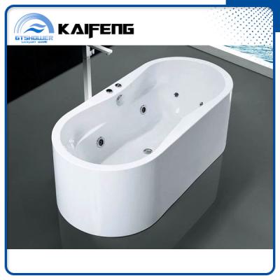 China Indoor Stand Alone Tub Cheap Acrylic Massage Bathtub KF-765-C for sale