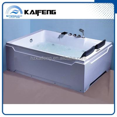 China Double Indoor Tub Apron FM Radio Massage Bathtub for sale