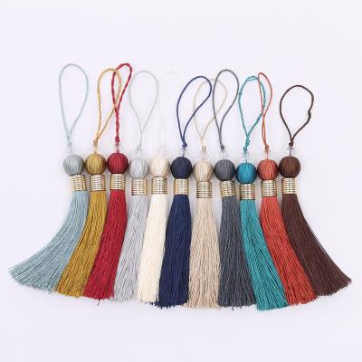 China Traditional 11 color hanging tassel garment home textile polyester hanging tassel soft hanging tassel manufacturers supply for sale