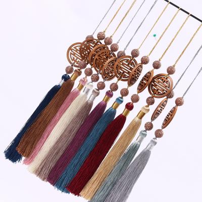 China Traditional New Chinese curtain long hanging ear Chinese wind su window curtain curtain head pendant spot for sale