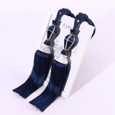 China Traditional Classic Design Curtain Tassel Crystal Hanging Ball Hot Sale Curtain Tassels Decorative Tie Back Curtain Tieback for sale