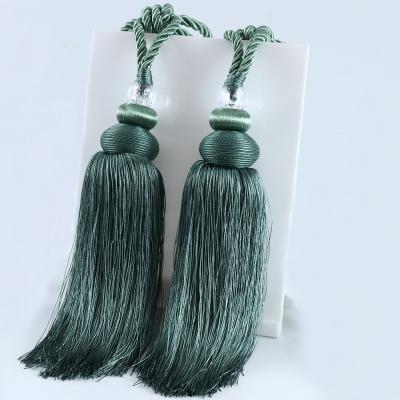 China Traditional Home Decorative Luxury Curtain Accessories Window Gourd Shape Hanging Ball Tassel Curtain for sale