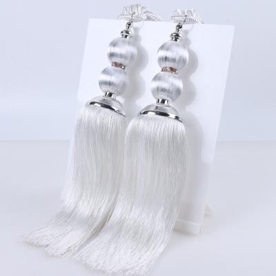 China Traditional Wholesale Classic Design Crystal Hanging Ball window Curtain Tassels Decorative Curtain Tieback for sale