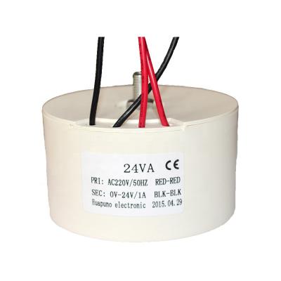 China 24w 220v Toroidal Potting Transformer Power Manufacturer Waterproof Toroidal Transformer 24v Low Frequency Isolation for sale