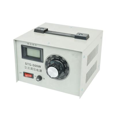 China SVC STG-500w Single Phase AC Voltage Regulator Power Supply Coil Adjustable Pure Copper Contact 220V for sale