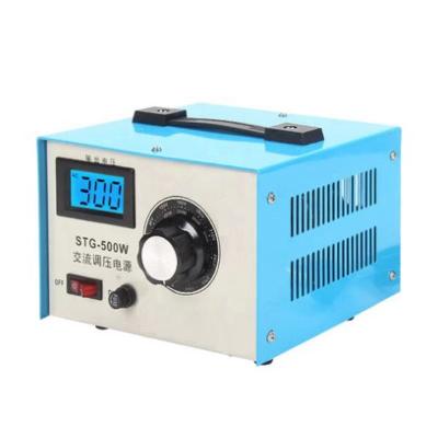 China SVC STG 500W 220v Automatic Voltage Regulators Stabilizers Servo Motor 500W Variac Adjustable Regulator for sale