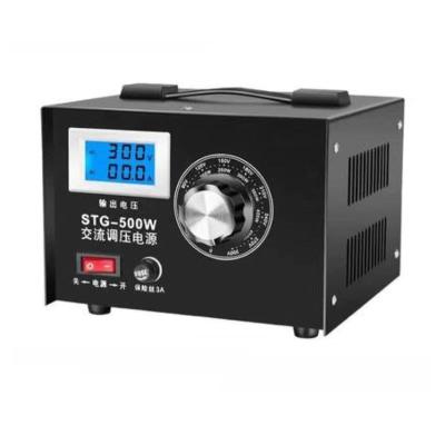 China SVC STG 5000W 220v Adjustable Voltage 0v to 300v Automatic Voltage Regulators Self Coupling Voltage Stabilizers for sale