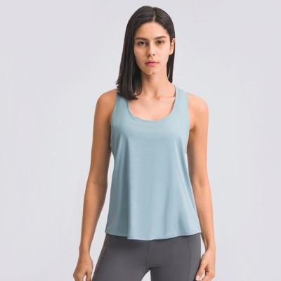 China New custom made QUICK DRY fitness yoga tops dry quick loose sports clothes sexy vest yoga tops for sale