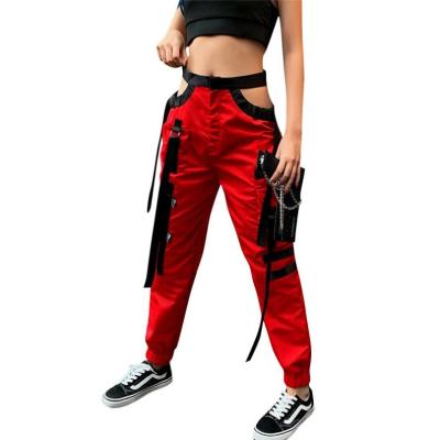 China Toplook Ins Antibacterial Hot Sale Women Loose Overalls Pants Plus Size Hip Hop Womens Sports Pants L698 for sale