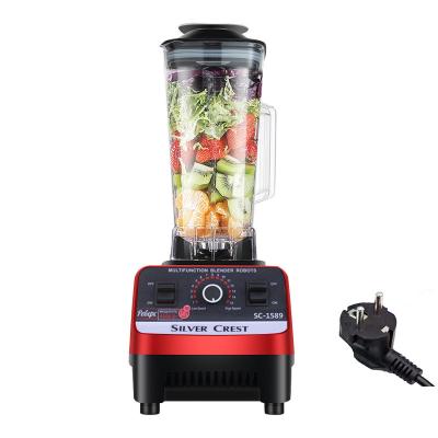 China Multifunctional OEM Customized 2L Commercial Silver Fruit Crest Powerful Electric High Speed ​​Smoothies Hand Fruit Juicer Machine Fresh Blende for sale