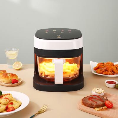 China Peak 5.5L Capacity Hotel Inventory Medium Digital Touch Screen Electric Air Fryer High Quality Oil Free Smart Visible Oven for sale