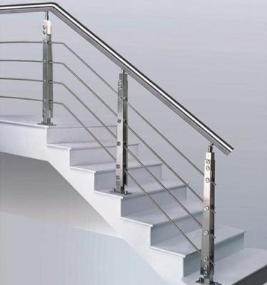 China Modern frameless glass balustrade outside interior stainless steel stair glass railing for sale