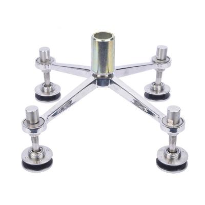 China Square Shine Adjustable Glass Standoff Modern Customized Stainless Steel 50x30mm for sale