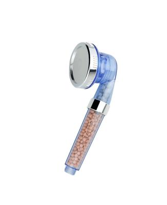 China Hotel Hand Held Shower Head 3 Jet Filtration Hand Shower Ionic Shower for sale