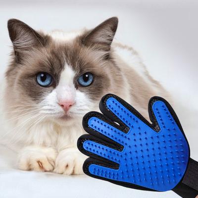 China Viable Pet Fiber Mitt Pet Grooming Massage Silicone Cleaning Dog Bathing Massage Mitt Brush for sale