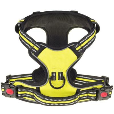 China Padded Breathable And Reflective Pet Harness Explosion Proof Outdoor Large Dog Walking Harness for sale