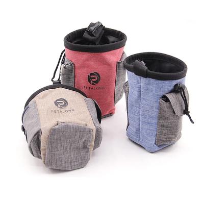 China Portable Detachable Breathable Pet Cat Dog Training Carrier Bag Pet Feeding Pouch Puppy Snack Reward Waist Bag for sale