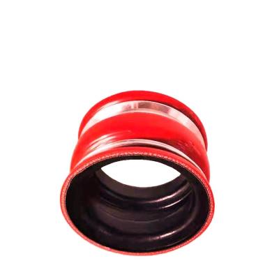 China Hot Sale OEM 4570980283 Truck Air Brake System Red Colorful Intercooler Silicone Rubber Cooling Radiator Hose For Ben for sale