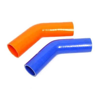 China Factory Wholesale High Temperature Resistance Customized Flexible 45 Degree Elbow Silicone Hose Car Intercooler Silicone Hose for sale