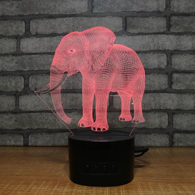 China 2018 3D acrylic led indoor night light,  manufacture wholesale night lamp with speaker bluetooth function for sale