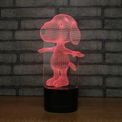 China newest 3D acrylic indoor led light,  manufacture wholesale night lamp with speaker bluetooth function for sale