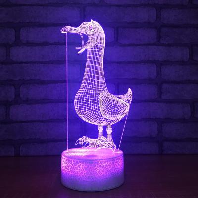 China Acrylic 3D laser led small night light table lamp,  Unique and innovative style led table light led light for sale