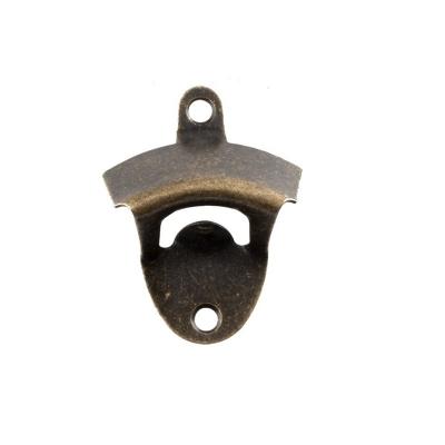 China Viable Hot Sale Wall Mount Vintage Promotional Metal Gift Bronze Bottle Opener Bottle Opener for sale