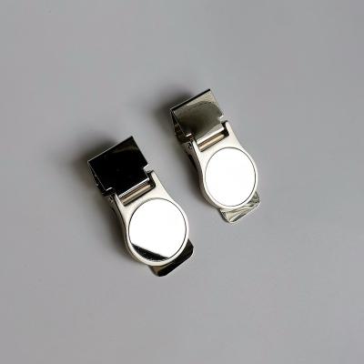 China High Quality Zinc Alloy Metal Logo Money Clips Cash Clips Custom Made USA Stainless Steel for sale