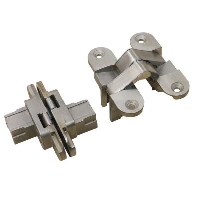 China Full Hidden Hinge System Deutschland 180 Degree 304 Stainless Steel Invisible Hinge For Wooden Door for sale