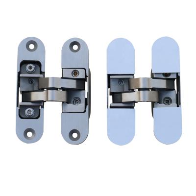 China Full Concealed Hinge System SUS 3D 304 Adjustable Invisible Hinge Heavy Duty for sale