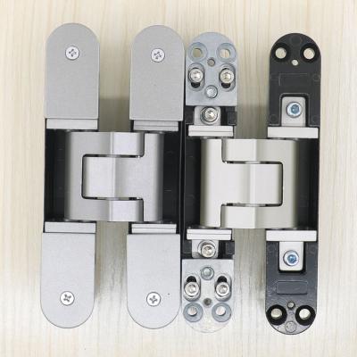 China Modern 3D Porcelain Door Hinge Hinge Wooden Door Adjustable Hidden Invisible Hinge for sale