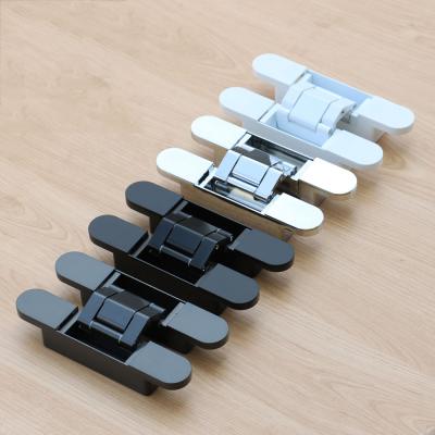 China Adjustable Hidden Hinge 80kg Hidden 3d Door Hinge Adjustment Zinc Alloy Door Hinges for sale